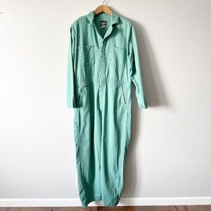 Bulwark Fire Retardant Mint Green Work Coverall women's size large